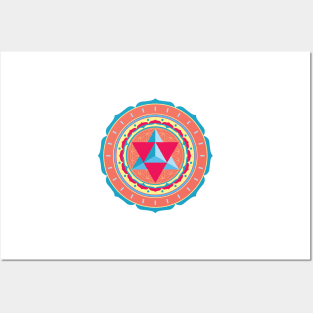 Merkaba Mandala Posters and Art